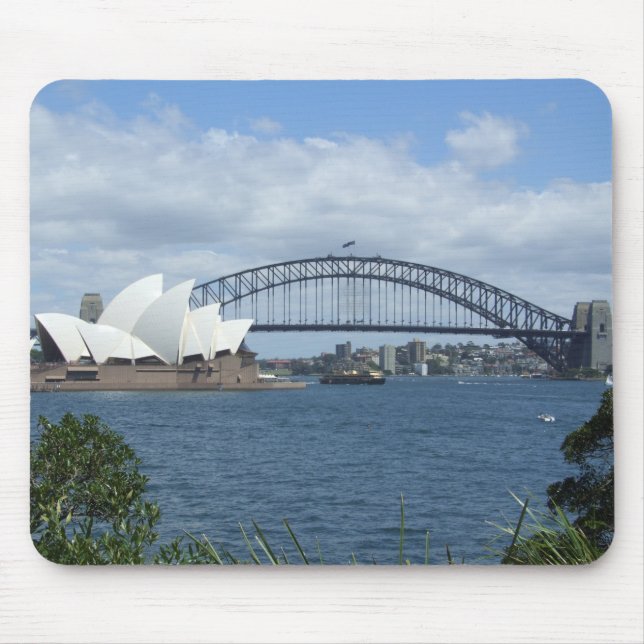 Sydney Harbour Skyline Mousepad (Front)