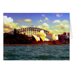 sydney harbour stylized