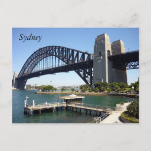 sydney harbour wharf postcard