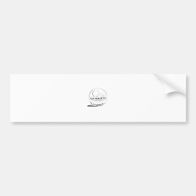 Sydney in a glass globe bumper sticker (Front)