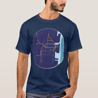 Sydney Metrorain Rail Network retro T-Shirt