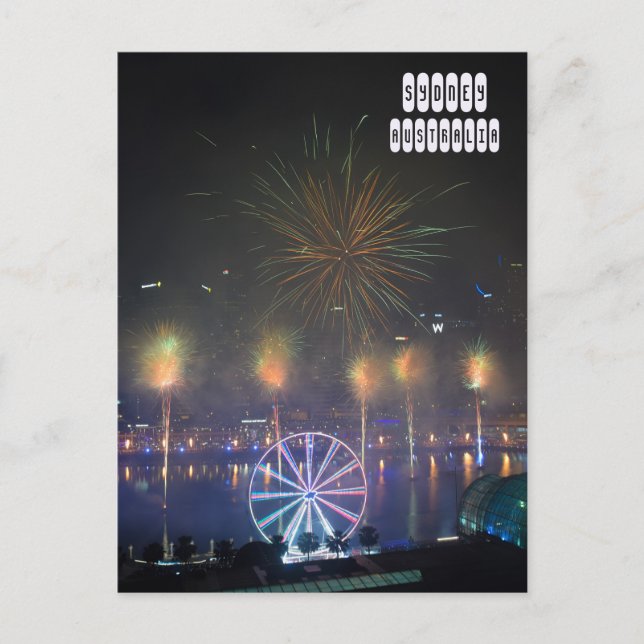 Sydney New Year's Eve Postcard (Front)