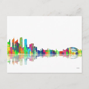 Sydney NSW Skyline Postcard