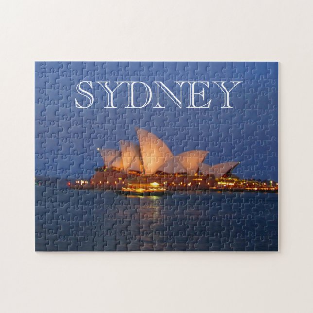sydney opera dusk jigsaw puzzle (Horizontal)