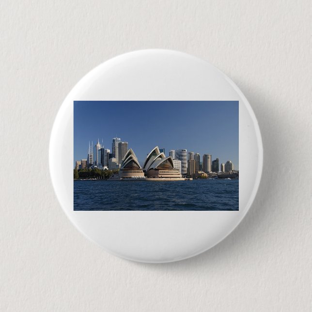 Sydney Opera House 2 Inch Round Button (Front)