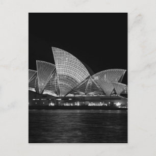 Sydney Opera House at Night Australia Postcard