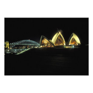 Sydney Opera House at night, New South Wales, 2 Photo Print
