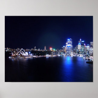 Sydney Opera House at Night Poster