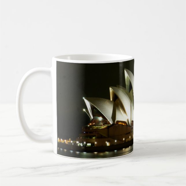 Sydney Opera House at Night, Sydney, Australia Mug (Left)