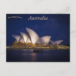 Sydney Opera House Australia Postcard