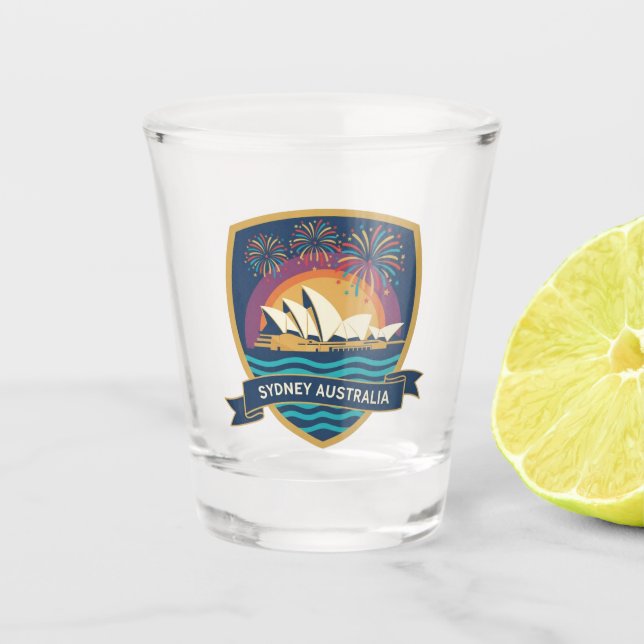 Sydney Opera House Australia Shot Glass (Front)
