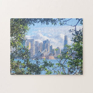 sydney opera house framed jigsaw puzzle