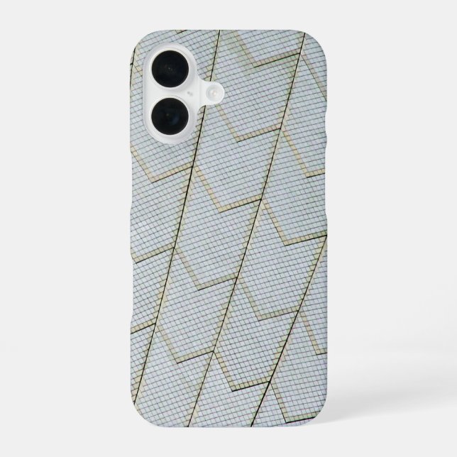 sydney opera house geometry iPhone 16 case (Back)