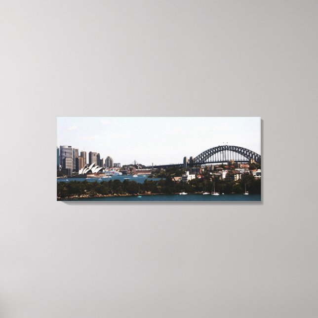 Sydney » Opera House & Harbour Bridge Canvas Print (Front)