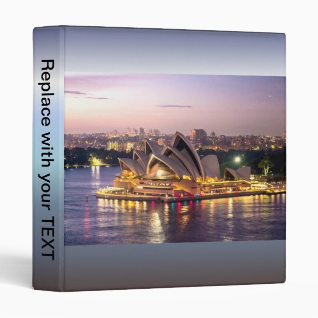 Sydney Opera House in the Evening Binder (Front/Spine)