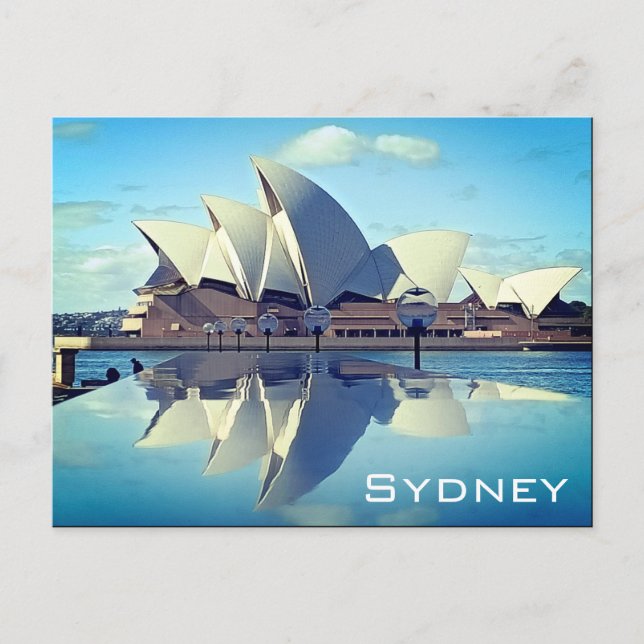 Sydney Opera House Reflected Postcard (Front)