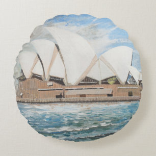 Sydney Opera House Round Pillow