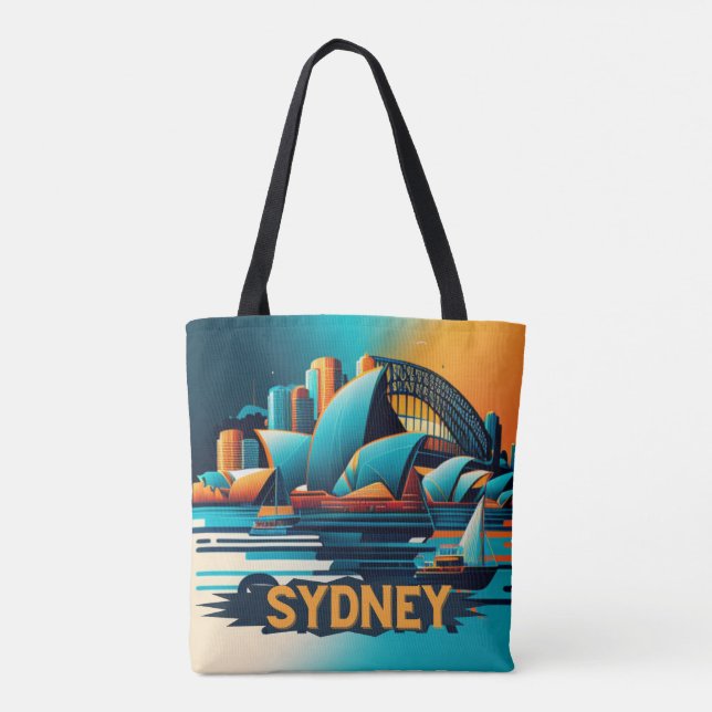 sydney opera house tote bag (Back)