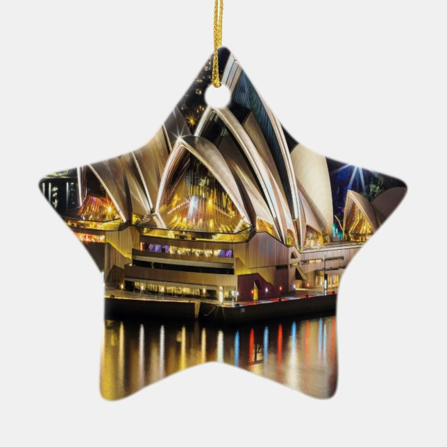 Sydney - OPERA HOUSE - view Ceramic Ornament (Front)