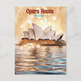 Sydney Opera House Vintage Postcard