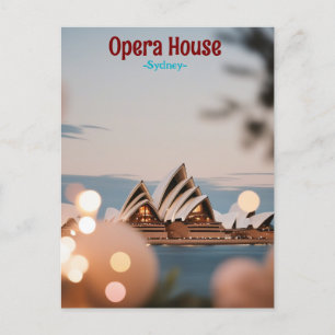 Sydney Opera House Vintage Postcard