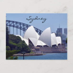 sydney opera view postcard