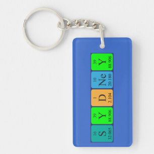 Sydney periodic table name keyring