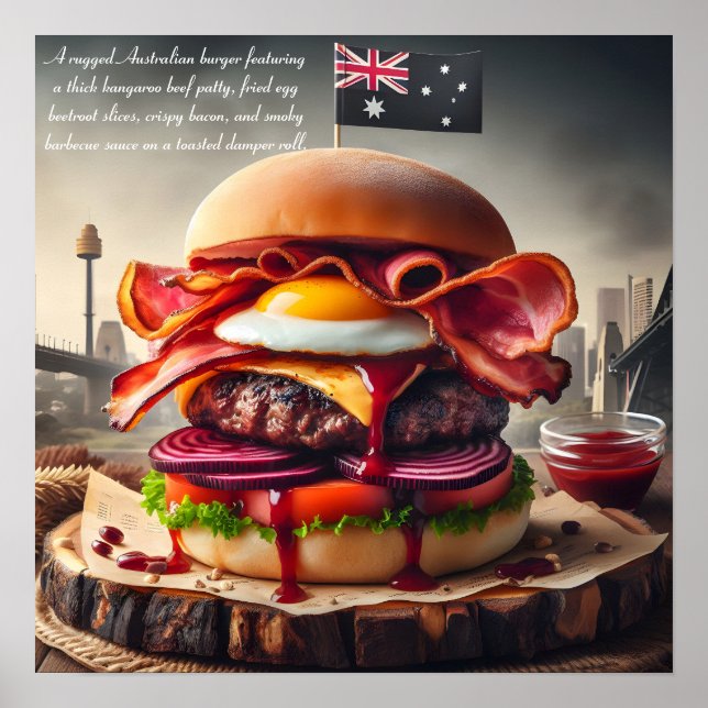 Sydney Sizzle Burger Poster (Front)