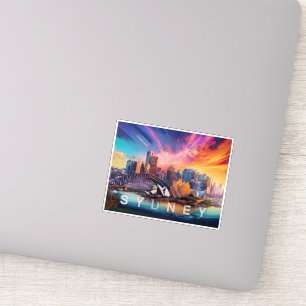 Sydney Skyline Abstract Art 
