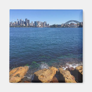 sydney skyline rocks magnet