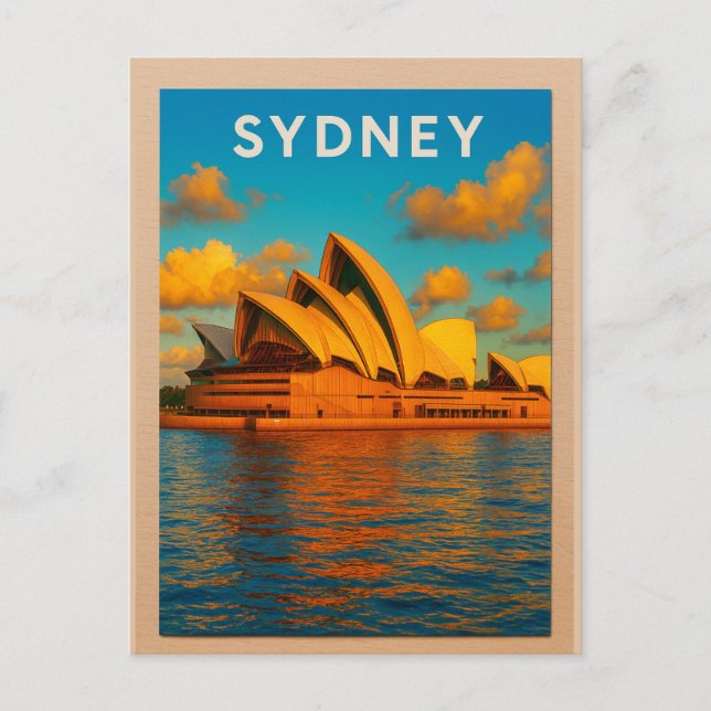 Sydney – The Opera House & Harbour Splendor Postcard (Front)