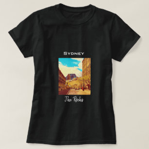 Sydney The Rocks with harbour Bridge travel T-Shirt