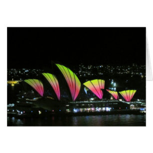 sydney vivid opera orange