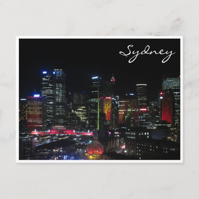 sydney vivid red postcard (Front)