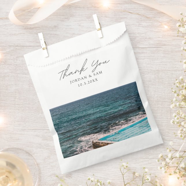 Sydney Wedding Bondi Beach Photo Favour Bag (Clipped)