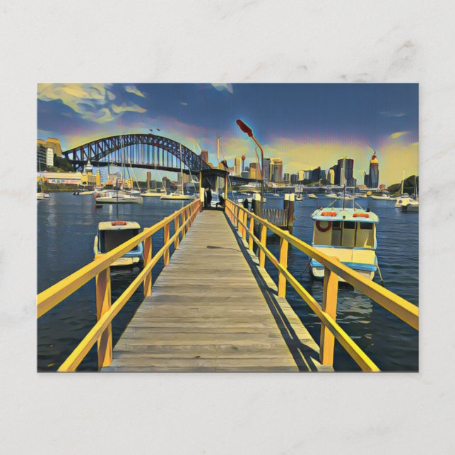 sydney wharf postcard (Front)