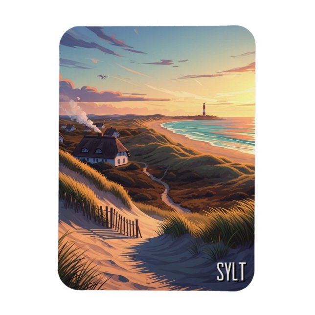 Sylt Germany Travel Magnet (Vertical)