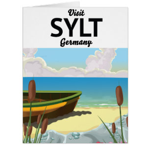 Sylt Germany travel poster