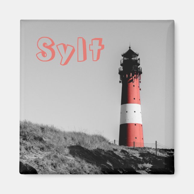 Sylt Leuchturm Magnet (Front)