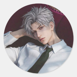 Sylus After Work, Love and Deepspace Inspired Classic Round Sticker