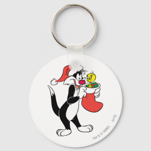 SYLVESTER™ Cat with Stocking Keychain