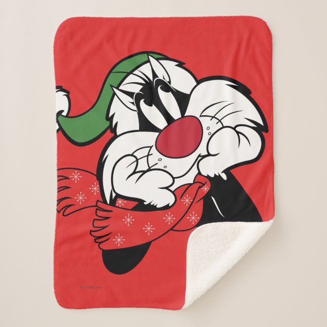 SYLVESTER™ Christmas Thoughts Sherpa Blanket (Front)