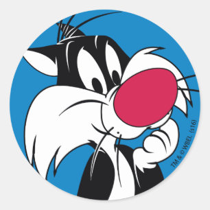 Sylvester Jr.   Classic Pose Classic Round Sticker