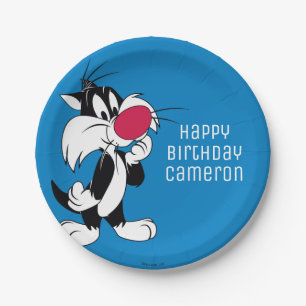 Sylvester Jr.   Classic Pose Paper Plate