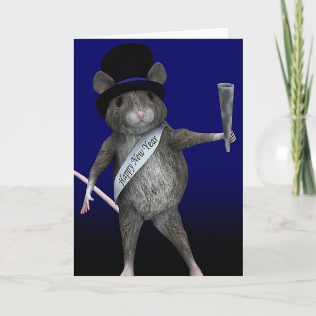 Sylvester Mouse Holiday Card (Front)