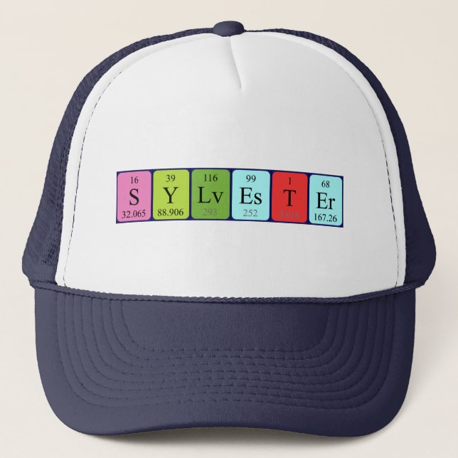 Sylvester periodic table name hat (Front)