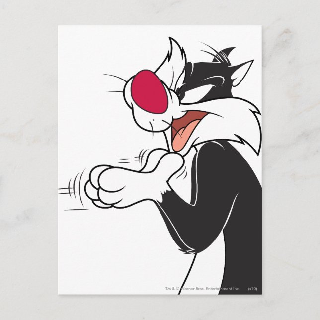 SYLVESTER™ Rubbing Paws Postcard (Front)