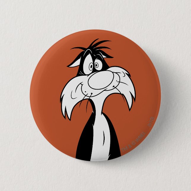 SYLVESTER™ Silly 2 Inch Round Button (Front)