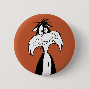 SYLVESTER™ Silly 2 Inch Round Button