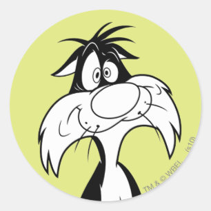 SYLVESTER™ Silly Classic Round Sticker